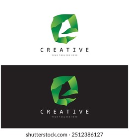 creative letter e logo design, for brand, startup, business, company, identity, application, vector