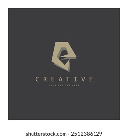 creative letter e logo design, for brand, startup, business, company, identity, application, vector