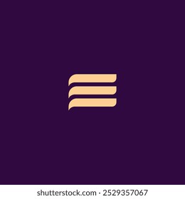 Creative Letter E Logo Design Vector. Logo design
