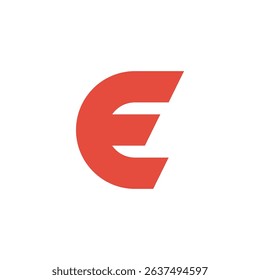 Creative letter E logo icon design template.