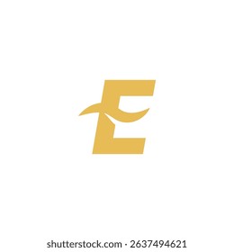 Creative letter E logo icon design template.