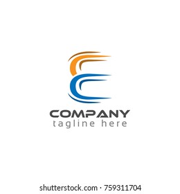 Creative Letter E for technology logo