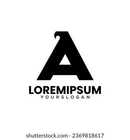 creative letter a eagle icon logo design 