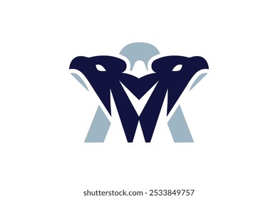 Creative A Letter Eagle logo template design