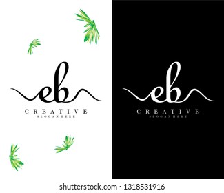 creative letter eb, be logo design vector