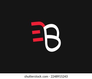 letra creativa modelo de diseño de logotipo EB vector