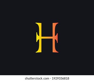 creative letter EE or H logo design vector template