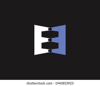creative letter EE logo design vector template