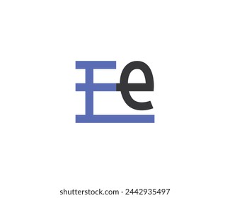 creative letter EE logo design vector template