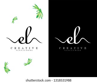 creative letter el, le logo design vector