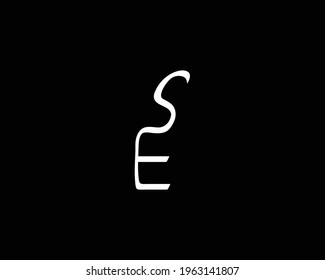 creative letter ES logo design vector template