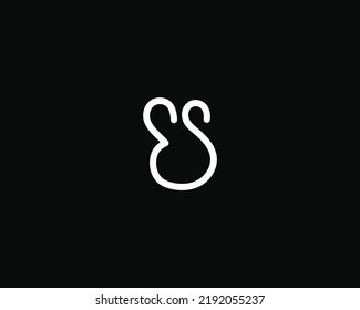Creative letter ES logo design vector template