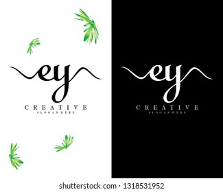 creative letter ey, ye logo design vector