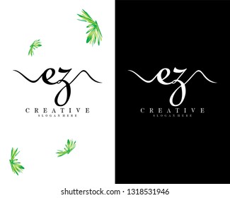 creative letter ez, ze logo design vector