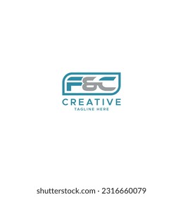 Creative Letter F and C Logo Design. F Symbol. C Symbol. Anspruchsvolles Logo aus dem FC-Brief. Initialbrief. Firmenname des Branding. Modernes und abstraktes Design. Monoline Badge Logo. Maskulinrahmen.