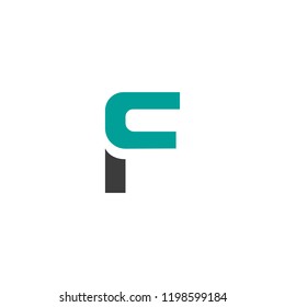 Creative letter f logo design vector template