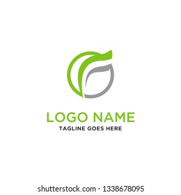 Creative Letter F Logo Design icon in the circle
