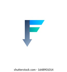 creative letter f logo design