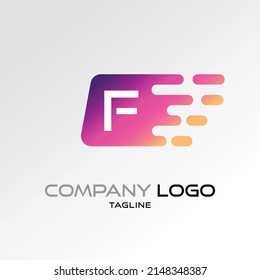 Creative Letter F logo design Vector Logo Illustration Graphic Design Element
