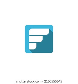 Creative letter f logo design vector template