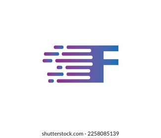 creative letter F logo design vector template