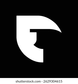 Creative letter F logo design vector template