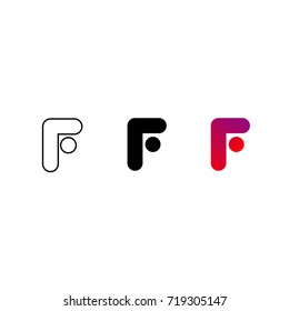 Creative Letter F Logo design vector template