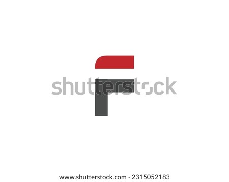 Creative letter f logo design vector