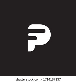 Creative letter F and P vector designs