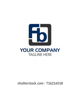 Creative Letter FB logo Design