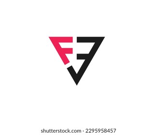 creative letter FE logo design vector template