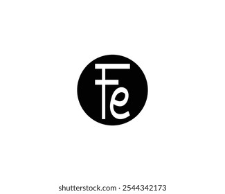 creative letter FE logo design for company