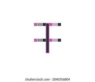 plantilla de vector de diseño de logotipo FF de letra creativa