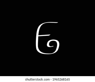 creative letter FG logo design vector template