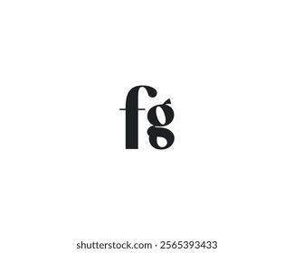 creative letter FG logo design template