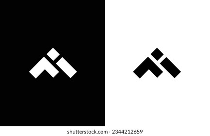 creative letter fi logo design