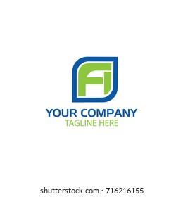 Creative Letter FI logo Design