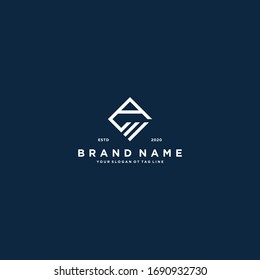 letra creativa A Plantilla vectorial de diseño de logotipo de gráfico financiero