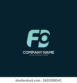 Creative Letter FO OF logo Design Template Vector Graphic Branding Element