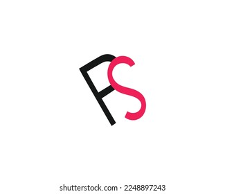 creative letter FS logo design template vector