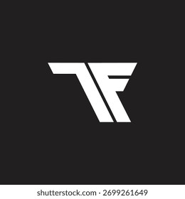 Kreative Buchstaben FT Logo Design Vektor Vorlage.