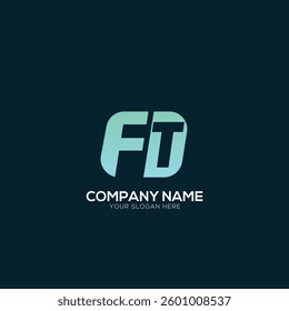 Creative Letter FT TF logo Design Template Vector Graphic Branding Element