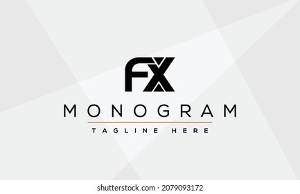 Monogram, Creative Letter FX Logo Design