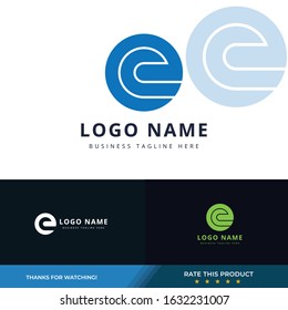 creative letter g c logo template design for company