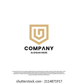 letra creativa G combinar con un monograma de diseño de logotipo de escudo para su identidad empresarial