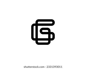 creative letter G initial with line style logo design