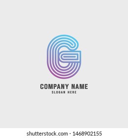 Creative Letter G Logo design vector template. Friendly funny ABC Typeface. Colorful Alphabet collection. Type Characters Logotype symbols