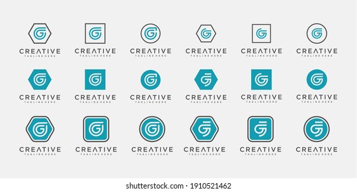 Creative Letter G logo design collection