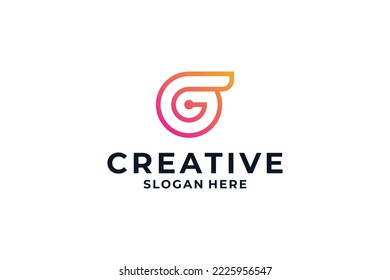 Creative Letter G Logo Design modernes Konzept.