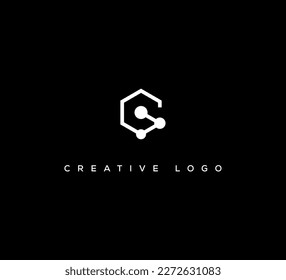 Diseño de logotipo de carta creativa G